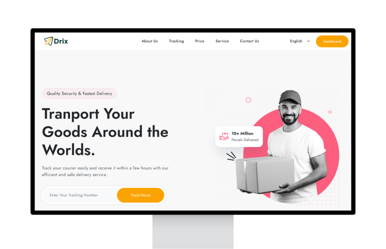 Drix parcel tracking dashboard